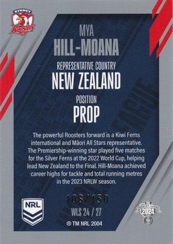 2024 NRL Traders Titanium - World In League Silver #WLS24 Mya Hill-Moana Back
